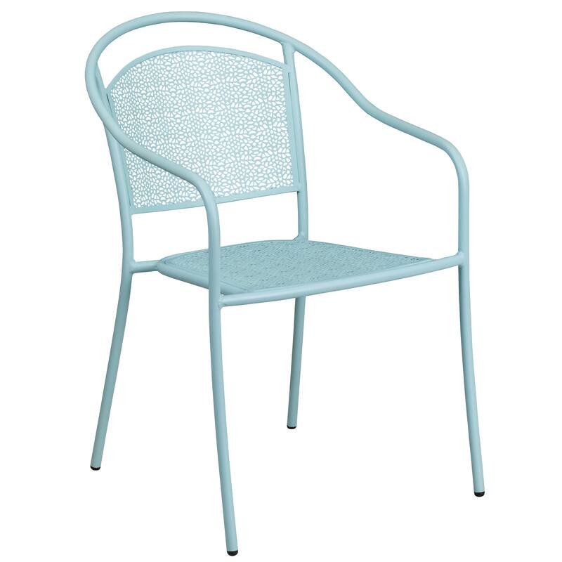 35.5-inch Square 5-piece Indoor/ Outdoor Steel Dining Set