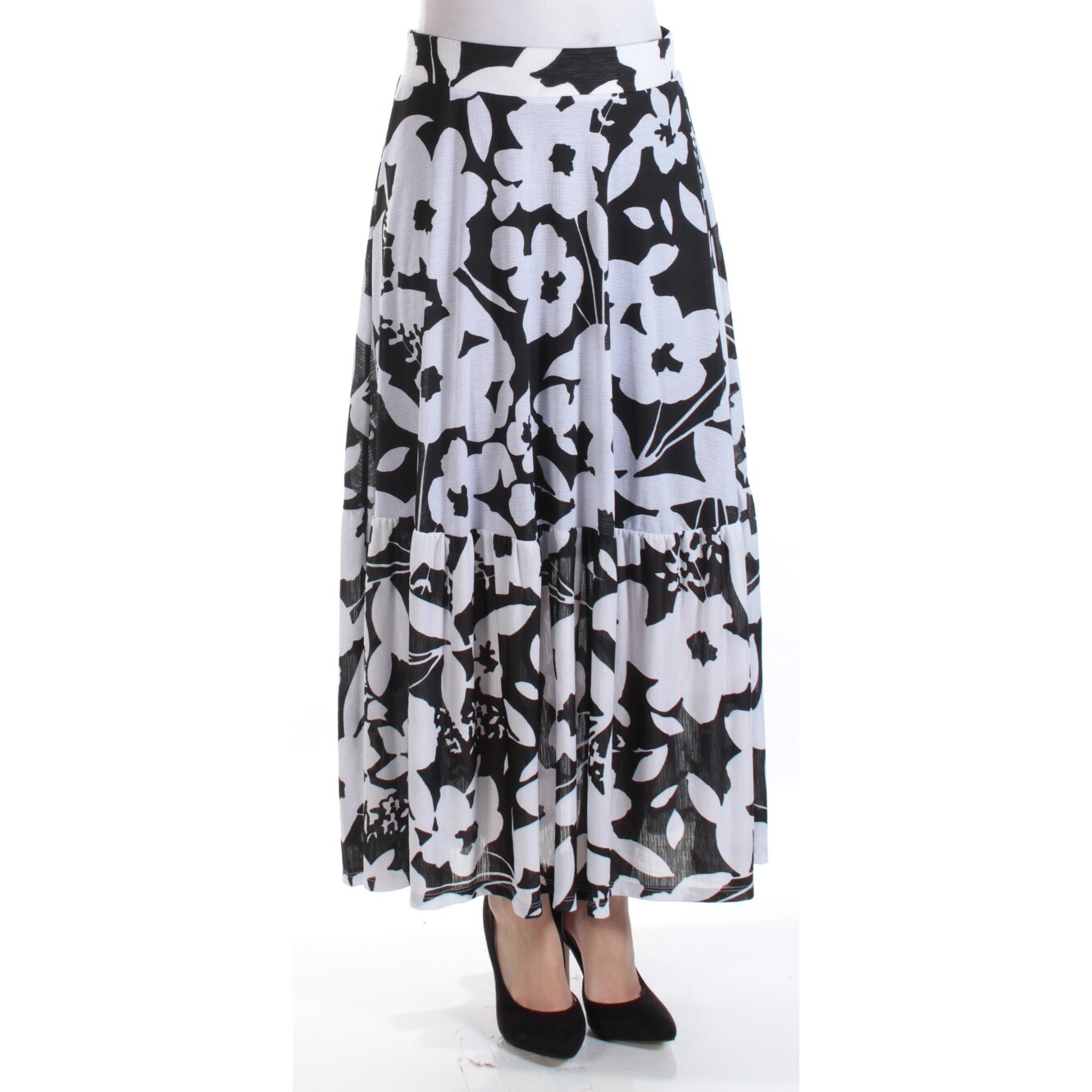 white maxi pencil skirt