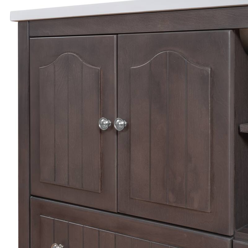 36" Bathroom Vanity with Solid Wood Frame