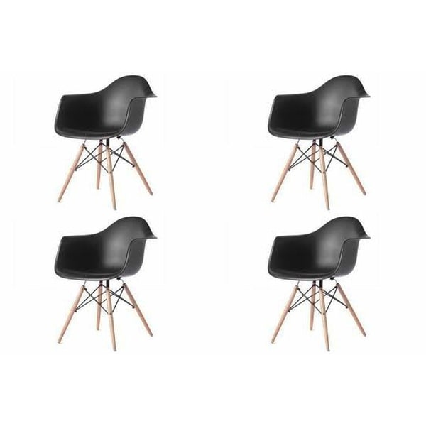 Kids Favourite Eiffel Bucket Dining Chair with Wooden Leg set of