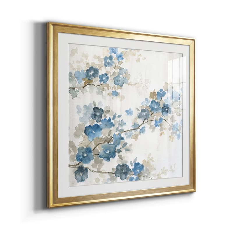 Dogwood in Blue I Premium Framed Print - Ready to Hang