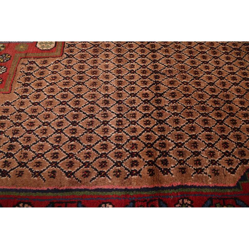 ECARPETGALLERY Hand-knotted Anatolian Vintage Brown Wool Rug - 4'11 x 9'2