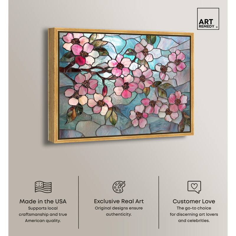 Shimmering Spring Blossoms II Canvas by Art Remedy