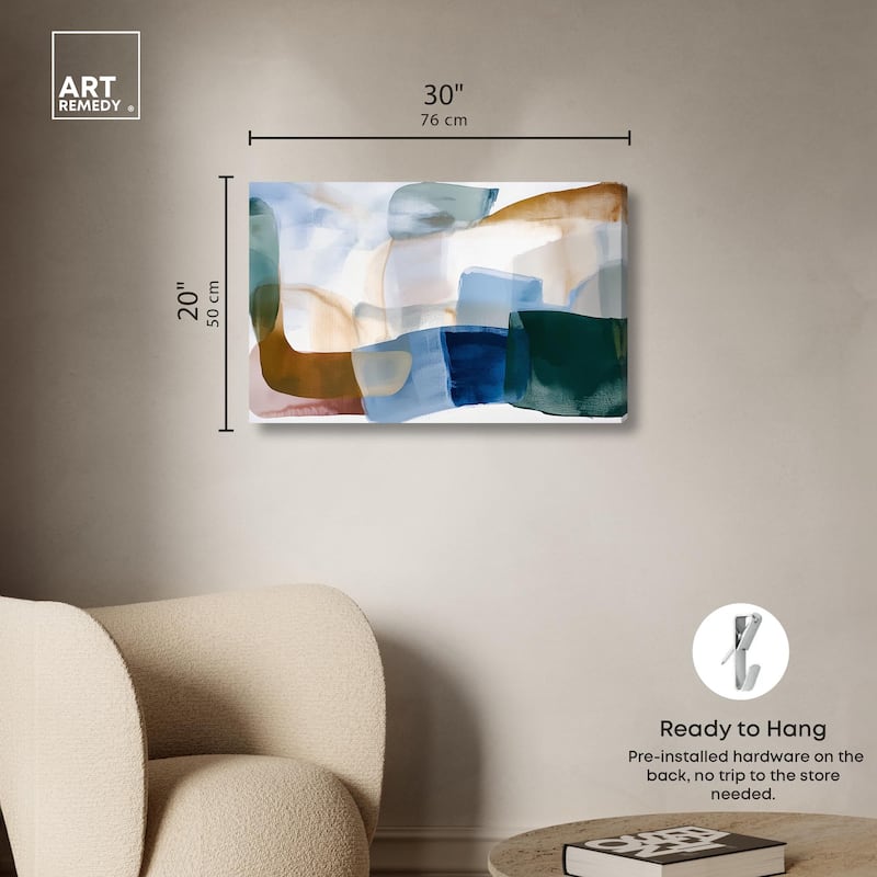 Contoured Calm I Canvas by Art Remedy, Gallery Wrapped