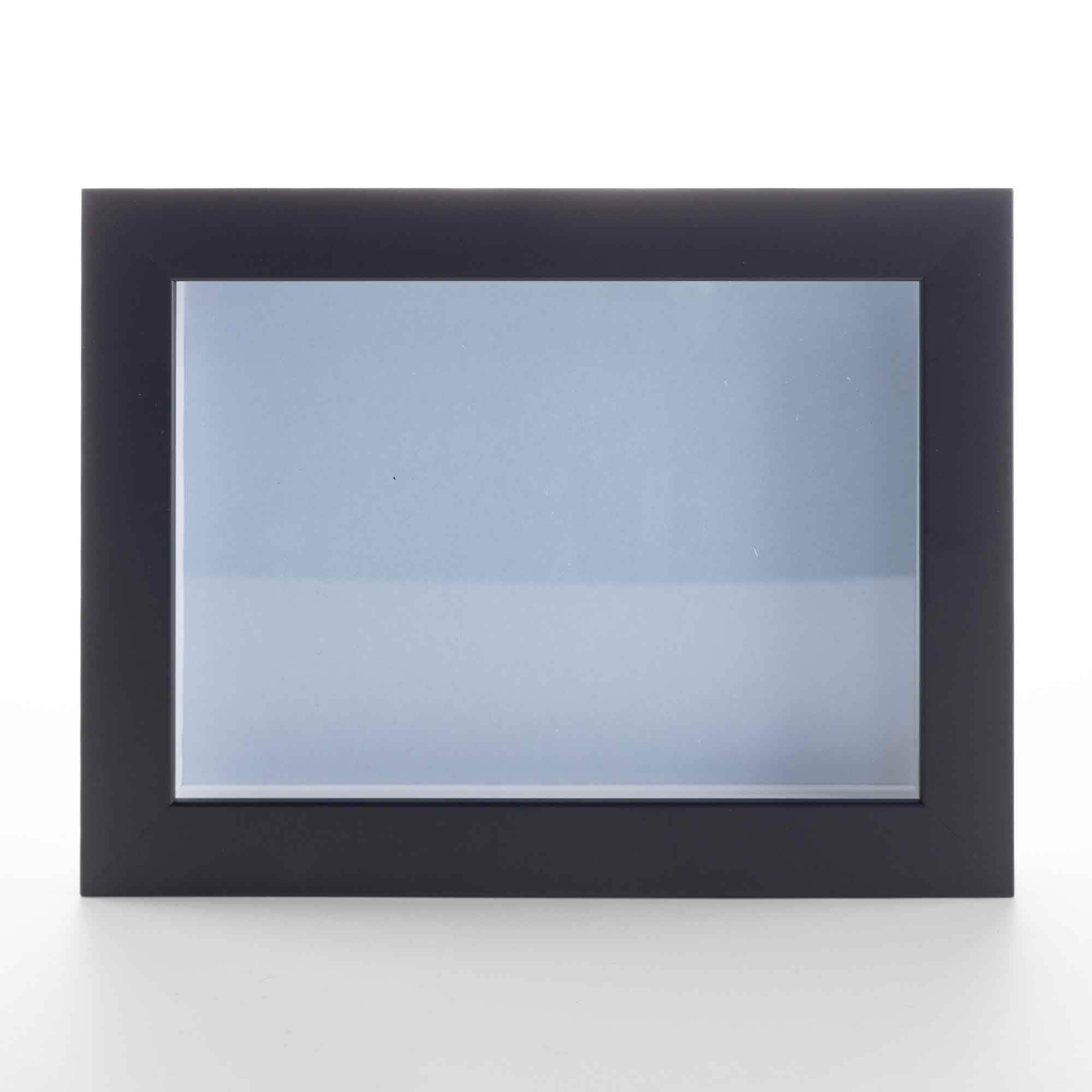 CustomPictureFrames 20x20 Modern Black Wood Picture Frame - with Acrylic Front and Foam Board Backing