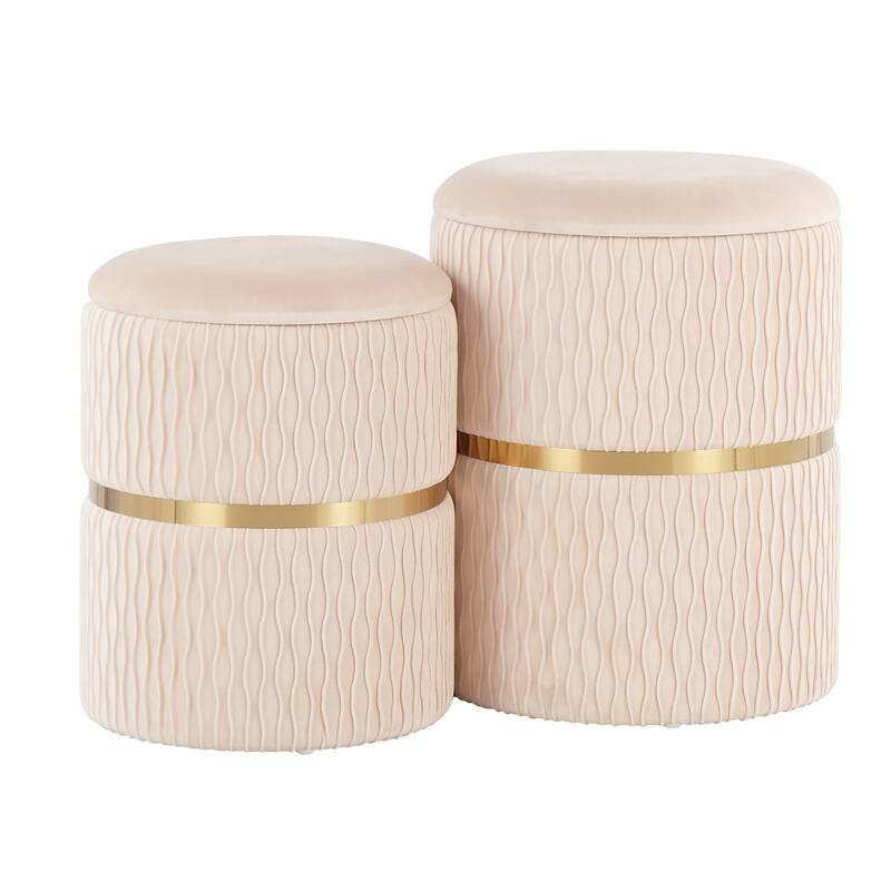 Lena Nesting Ottoman Set
