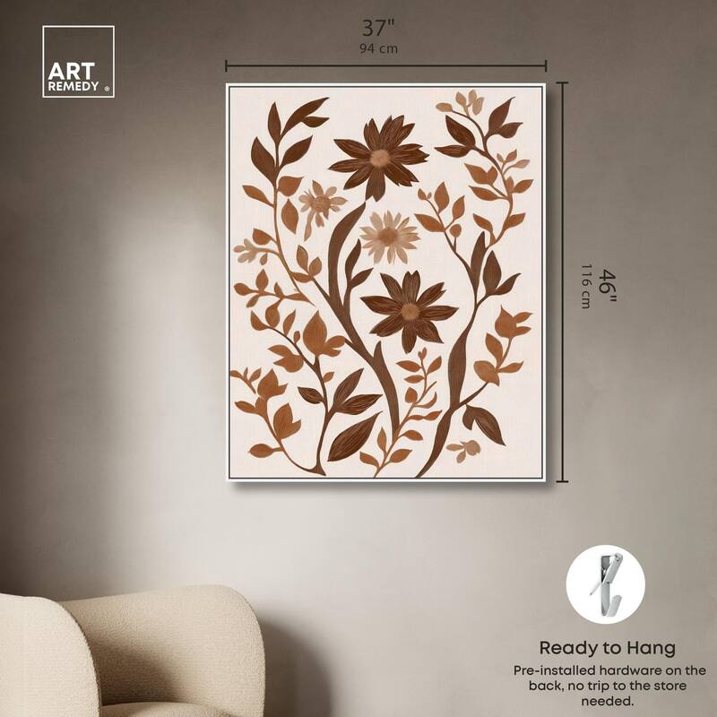 Sepia Sepal III Canvas by Art Remedy