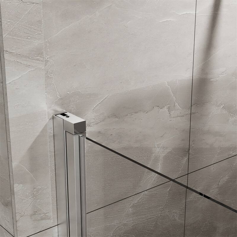 34"x72" Pivot Shower Door,1/4 " Thick Tempered Glass Swing Shower Door