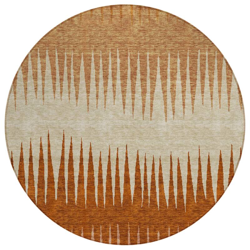 Machine Washable Indoor/ Outdoor Chantille Contemporary Ombre Rug