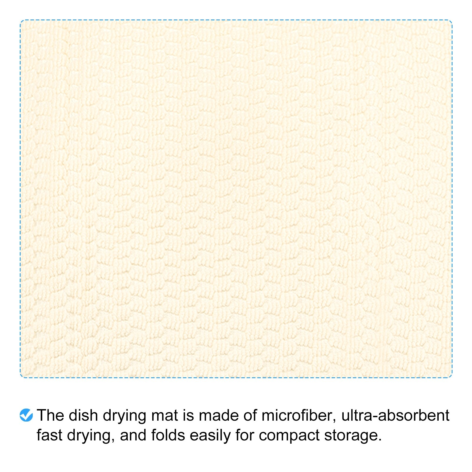 Dish Drying Mat, Microfiber Dish Draining Mat for Kitchen Countertop - On  Sale - Bed Bath & Beyond - 37160599