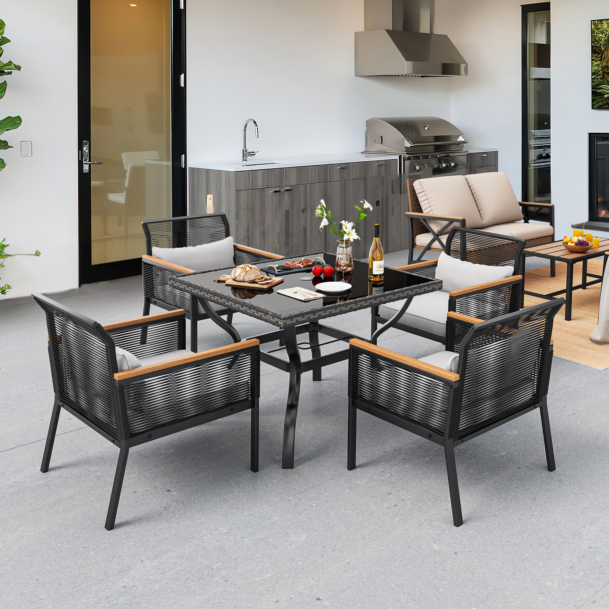 Living accents taylor 7 store piece dining set