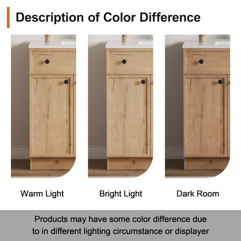 36"/48"/60"/72" Bathroom Vanity Set with Sink & Faucet