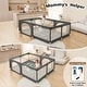 preview thumbnail 1 of 5, Infant 71"x59" 4-Panel Baby Playpen Spacious & Secure Foldable Playard Grey Grey