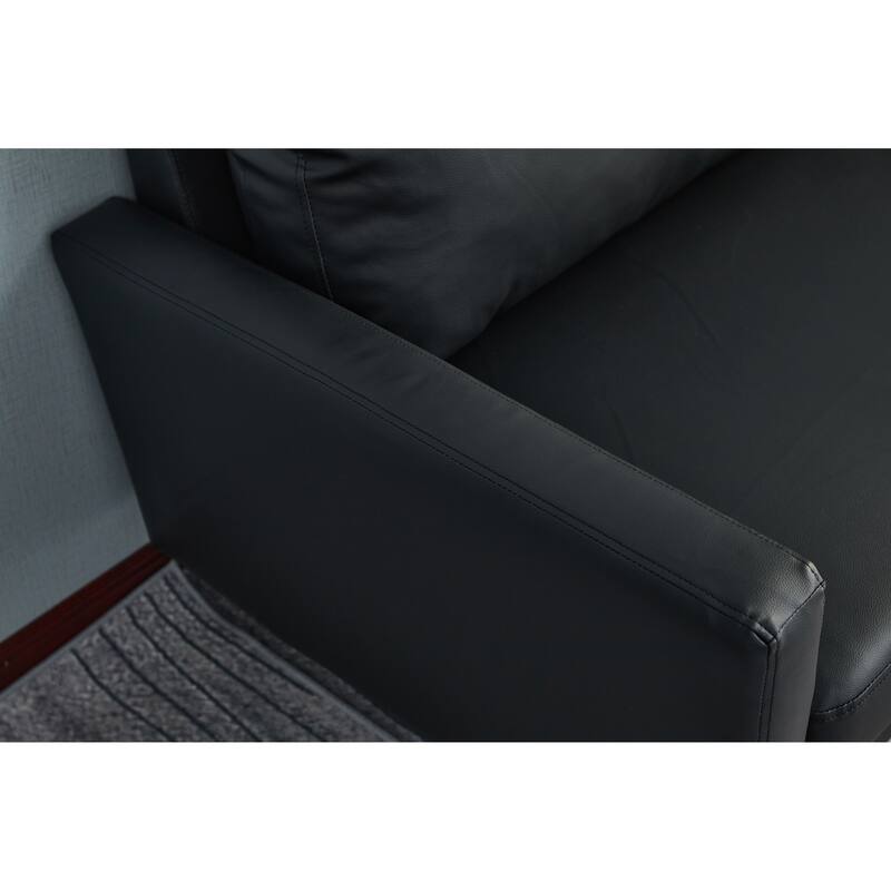 Faux leather 2 Piece Loveseat and Sofa Living Room Set