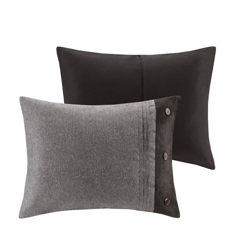 Madison Park Westbrook 7 Piece Faux Suede Comforter Set