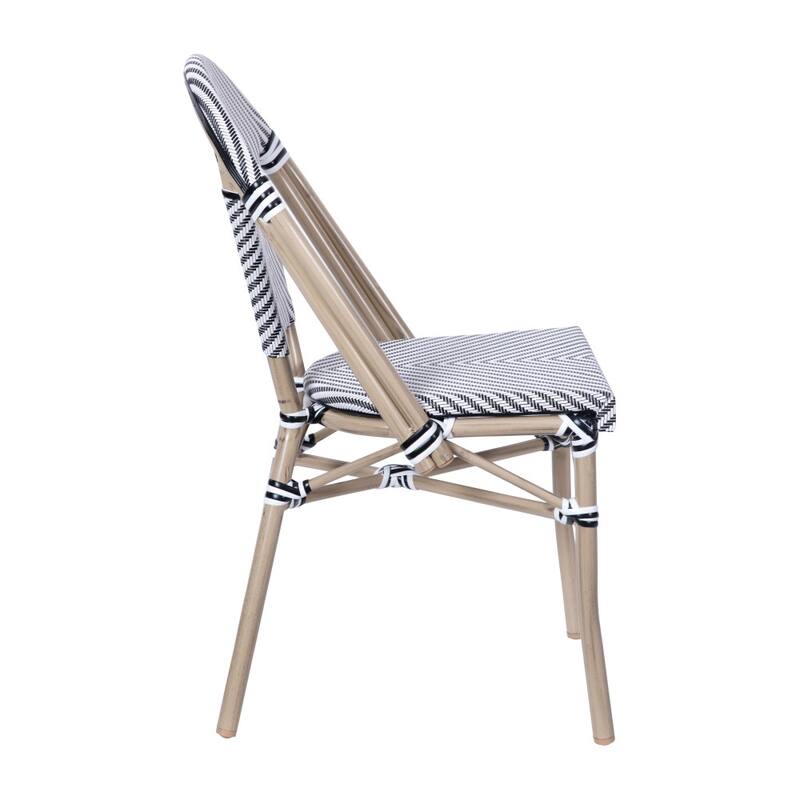 Stacking Bistro Chair with Metal Frame