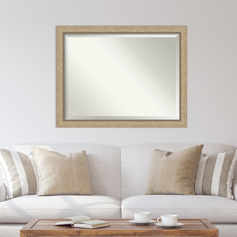 Beveled Wall Mirror - Astor Black Frame