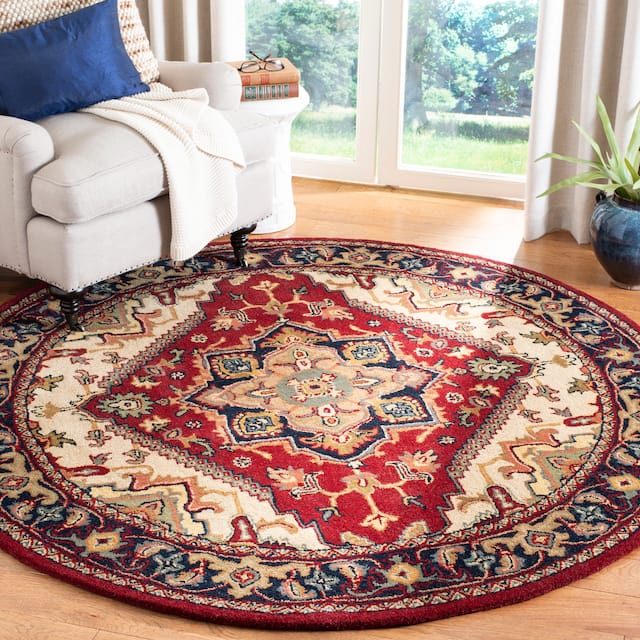 SAFAVIEH Handmade Heritage Asia Traditional Oriental Wool Rug On Sale