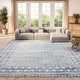 preview thumbnail 3 of 18, SAFAVIEH Brentwood Gusta Traditional Oriental Rug - Light Grey/Blue - 2' x 12'