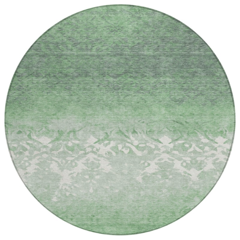 HomeRoots Damask Transitional Rectangle Outdoor Rug