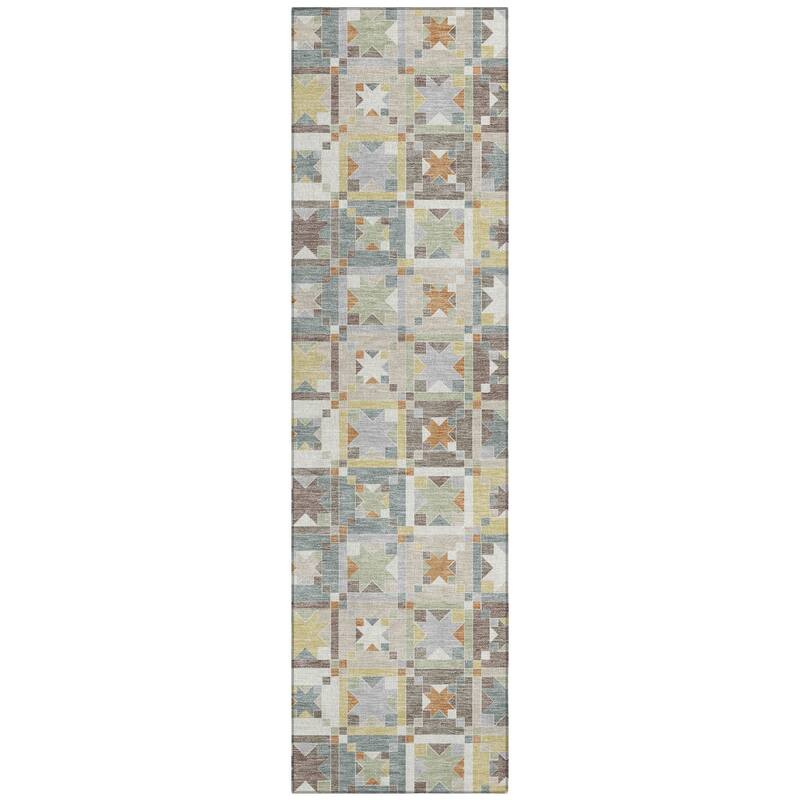 Machine Washable Indoor/ Outdoor Global Goddard Chantille Rug