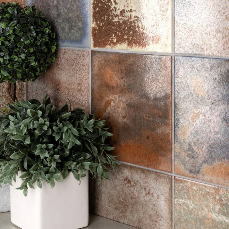 Merola Tile True 7-3/4" x 7-3/4" Ceramic Floor and Wall Tile
