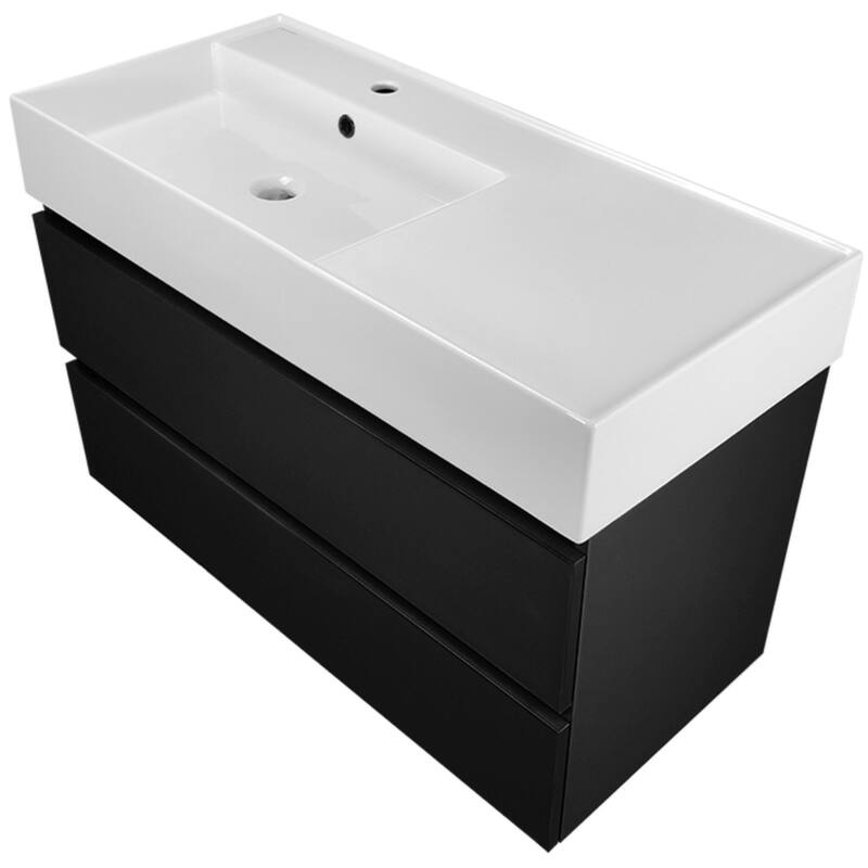 Nameeks Block-4018-W Block 40" Wall Mounted Single Basin Vanity Set