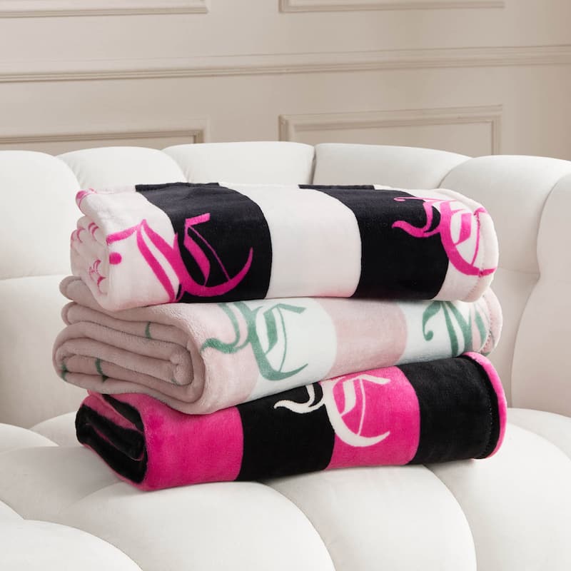 Juicy Couture Cabana 50" x 70" Plush Throws