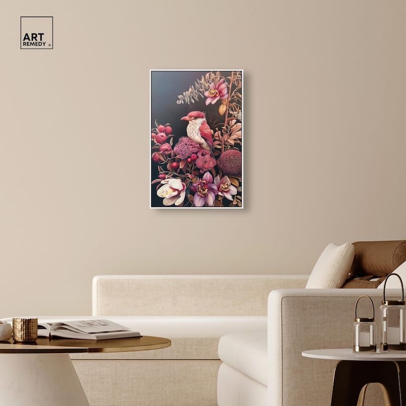 Bird and Bloom Canvas by Art Remedy