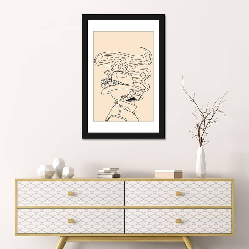 iCanvas "Love or Die Tryin' Cowhand in Cream" by Allie Falcon