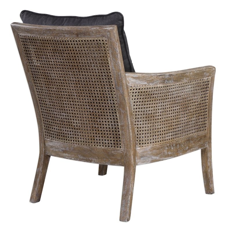 Uttermost Encore 34 Inch Tall Wood Framed Arm Chair with Fabric