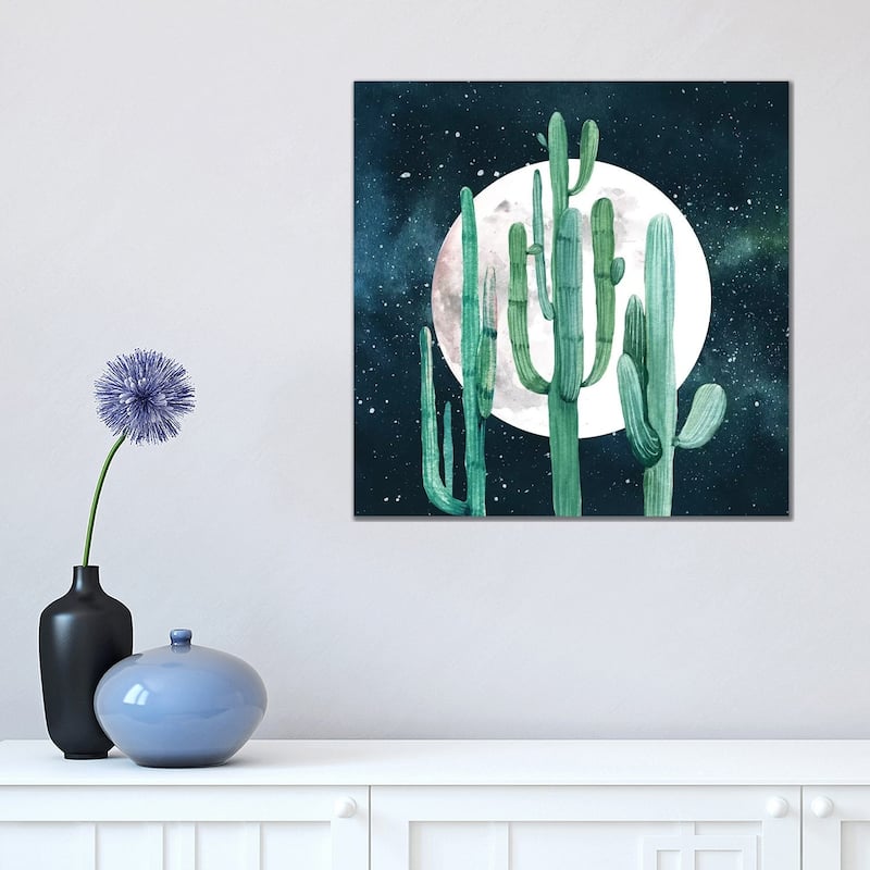 iCanvas "Southwestern Green Cactus Trio I" by Nature Magick Canvas Print - 18x18x1.5