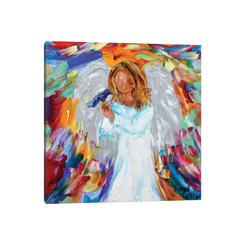 iCanvas "Angel And Bird" by Karen Tarlton Canvas Print
