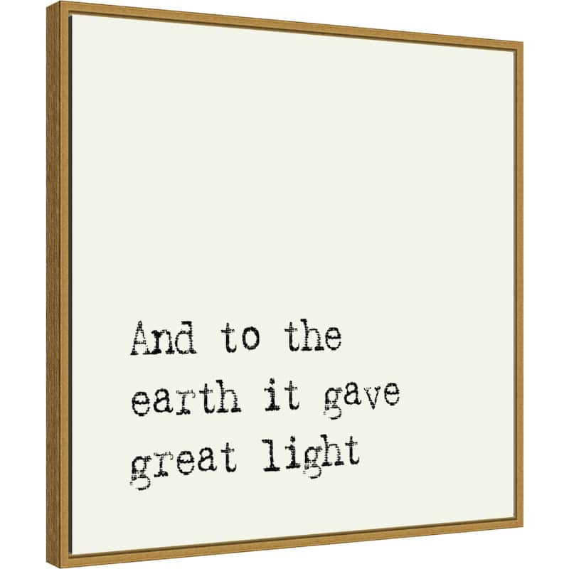 Great Light by Amanti Art Portfolio Framed Canvas Wall Art
