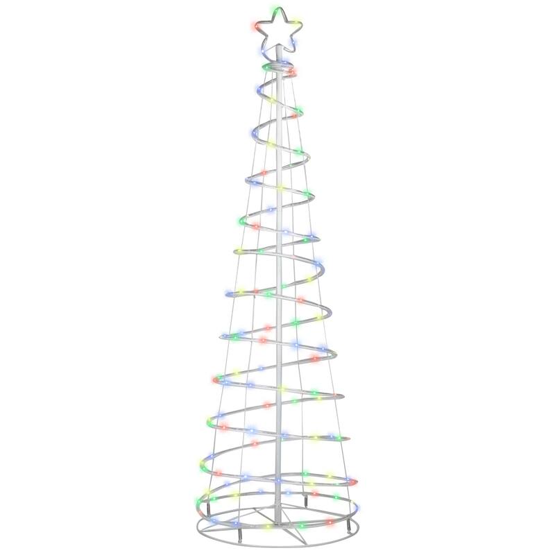 6' LED Color Changing Multiple Function Outdoor Spiral Christmas Tree