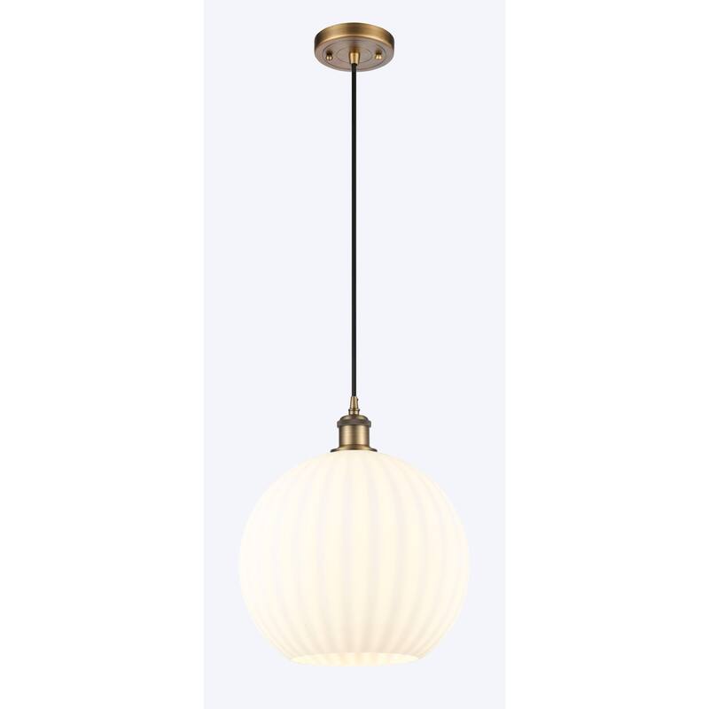 Innovations Lighting 516-1P-14-12 White Venetian Pendant White