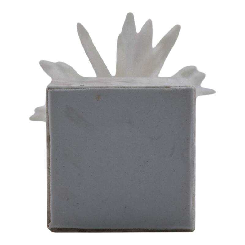 Stone and Marble Starburst Decorative Object with Geometric Base