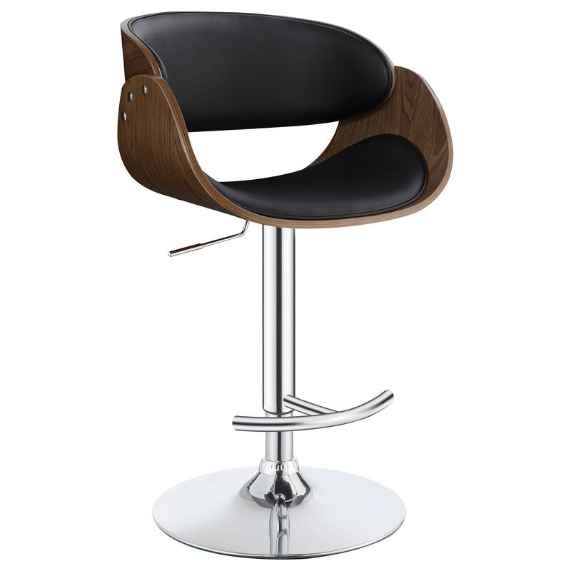 Dana Adjustable Height Curved Seat Bar Stool