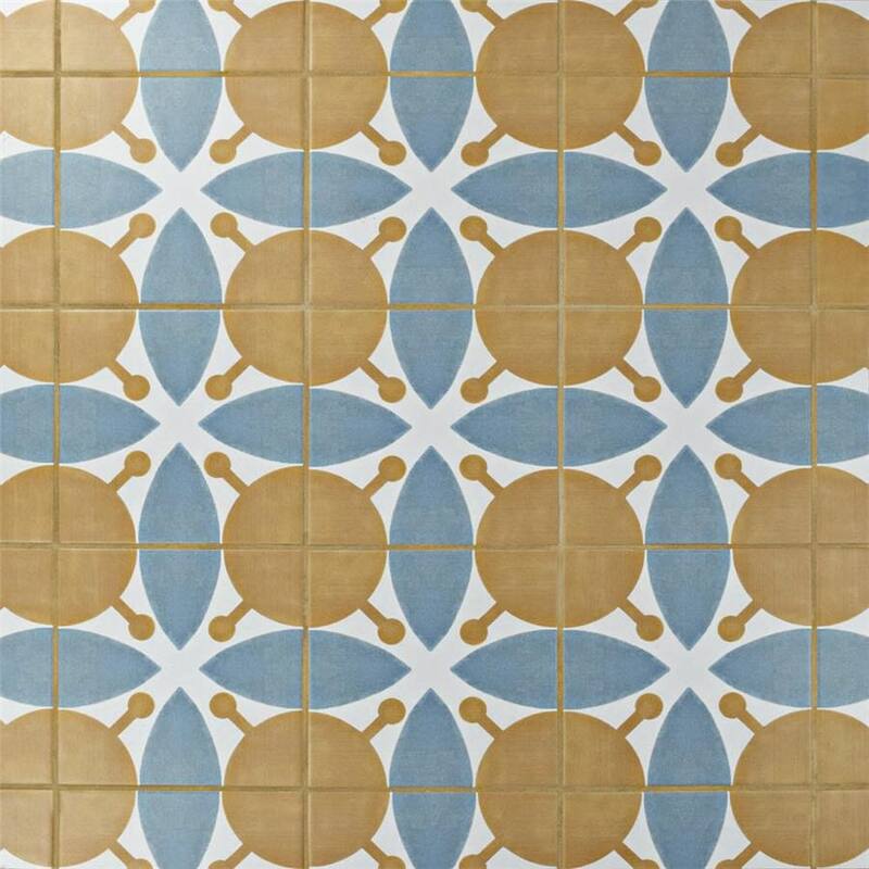 Merola Tile Revival Leaf 7-3/4" x 7-3/4" Ceramic Floor and Wall Tile