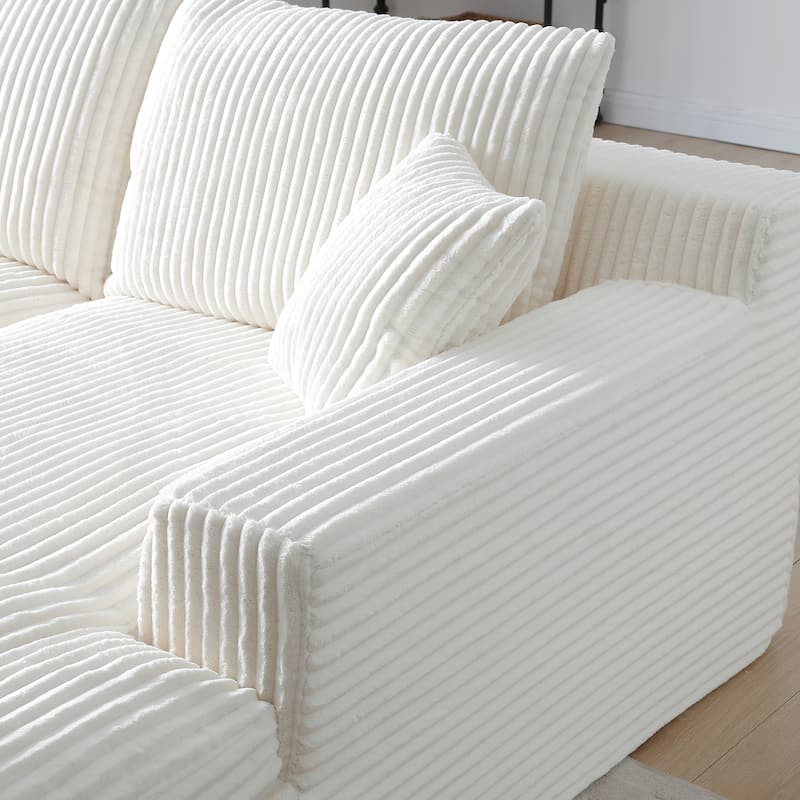Oversized Sectional Lounge Sofa, Sleeper Sofa with Cloud Plush, Sofa Bed Loveseat Sofa for Living Room