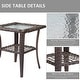 preview thumbnail 10 of 50, 4 Piece Outdoor High Back Wicker Patio Conversation Furniture Sets