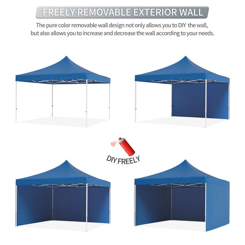 10x10 ft Pop-Up Canopy with 1-Minute Setup, UV Protection, Waterproof, and Adjustable Heights