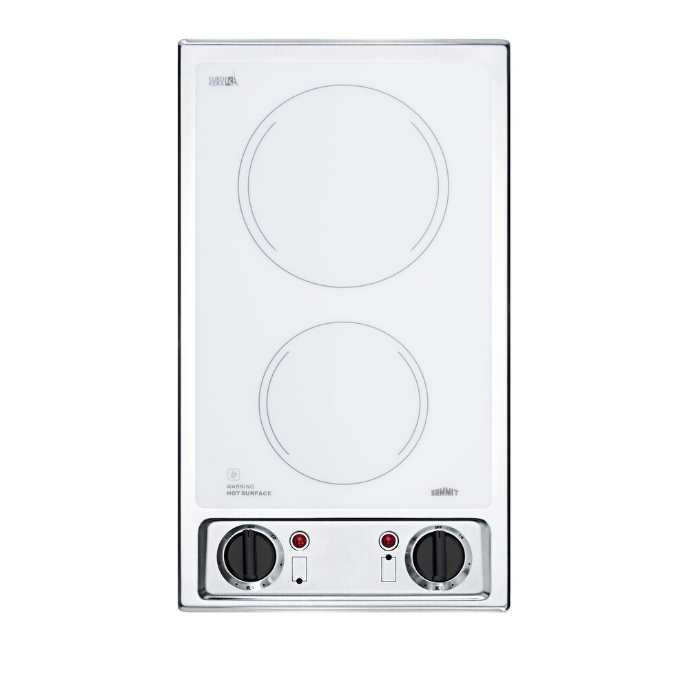 Shop Summit Cr2b120 12 Wide 2 Burner Electric Cooktop Overstock