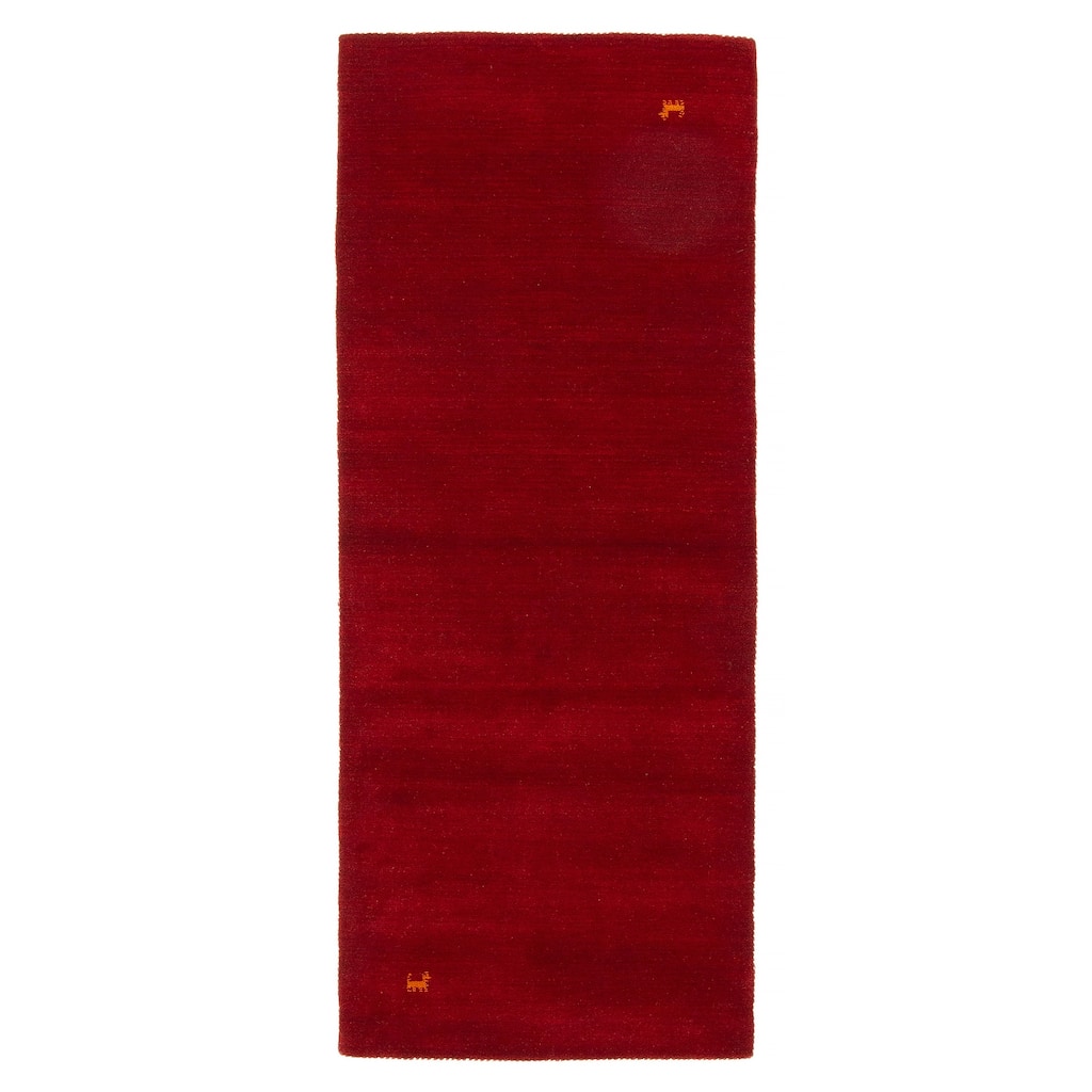 Kashkuli Gabbeh Red Rug 2'7" x 6'8" - 2'7 x 6'8