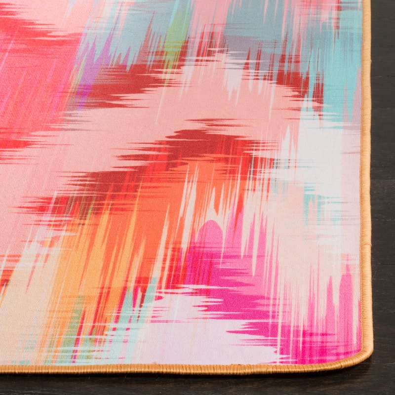 SAFAVIEH Daytona Machine Washable Slip Resistant Anka Graphic Abstract