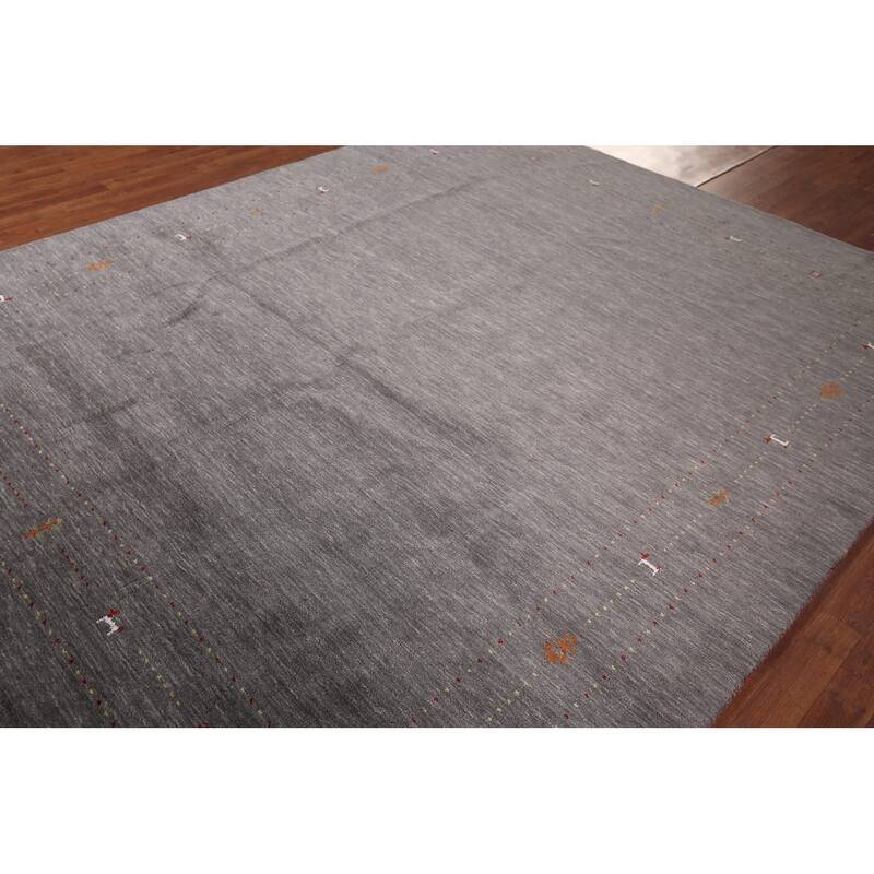 Gabbeh Oriental Area Rug Handmade Bedroom Wool Carpet - 8'0"x 9'10"