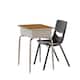 Option Walnut Top/Black Chair