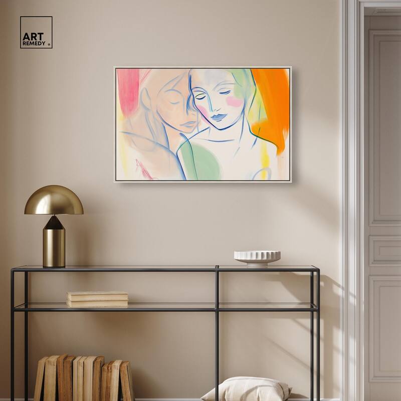 Brushstroke Bond Canvas by Art Remedy