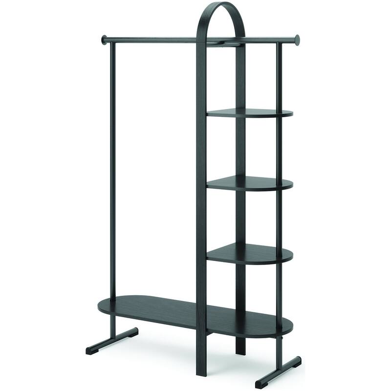 Umbra 1019131 41-1/2" Wide Coat Rack with Shelves - White / Natural