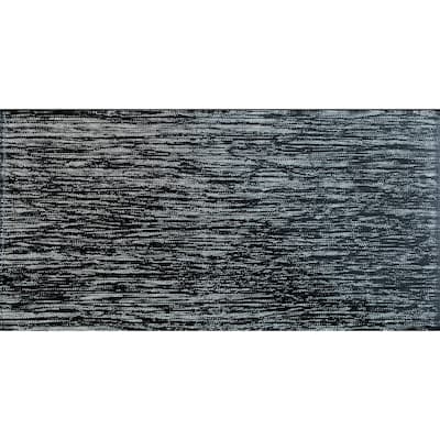 Cosmos 3x6 Black Glass Mosaic Tile - Wall & Backsplash